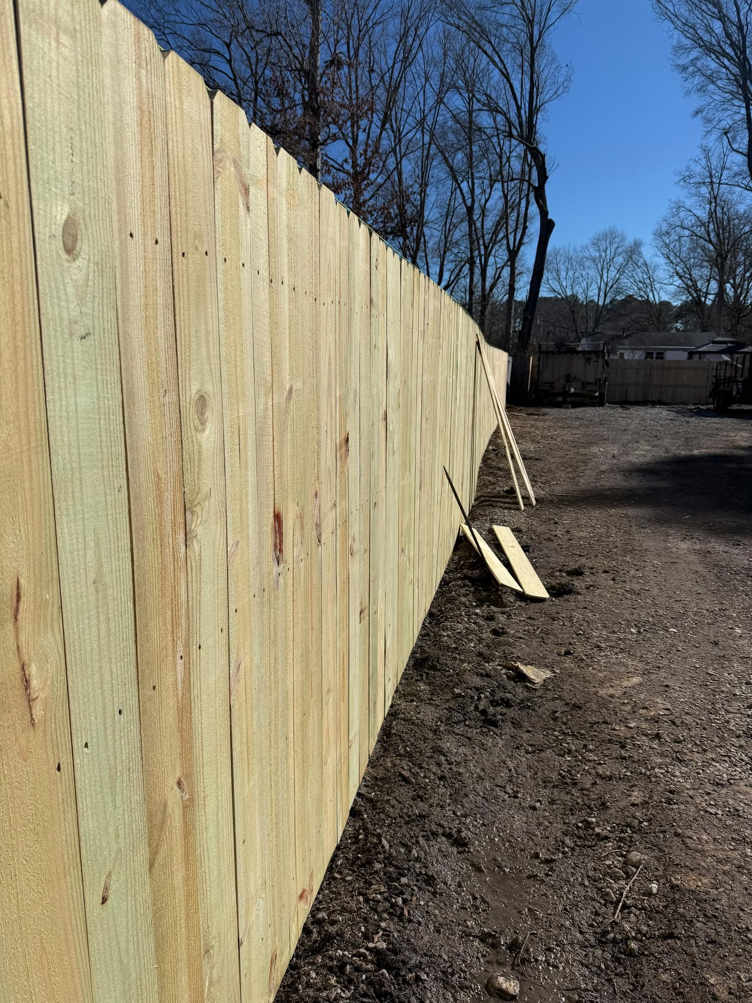 Wood Fence Installation